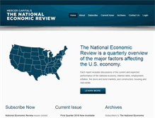Tablet Screenshot of nationaleconomicreview.net